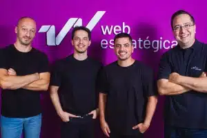 Sócios da Web Estratégica e da Lume: Anderson Fagundes, Everton Andrade, Cristian Magalhães e Rafael Rez